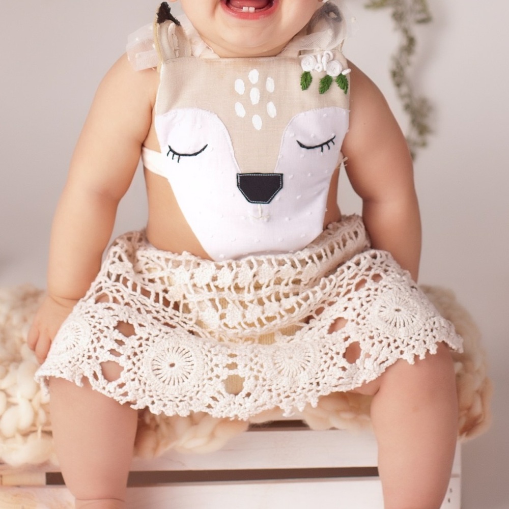 Whimsical Deer Romper